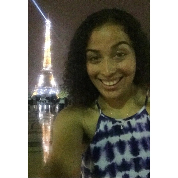 Bib Neck Tye-Dye Dress - Picture 1 of 4